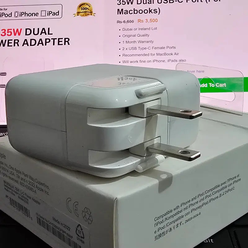 35W Dual USB-C Port (For Macbooks)