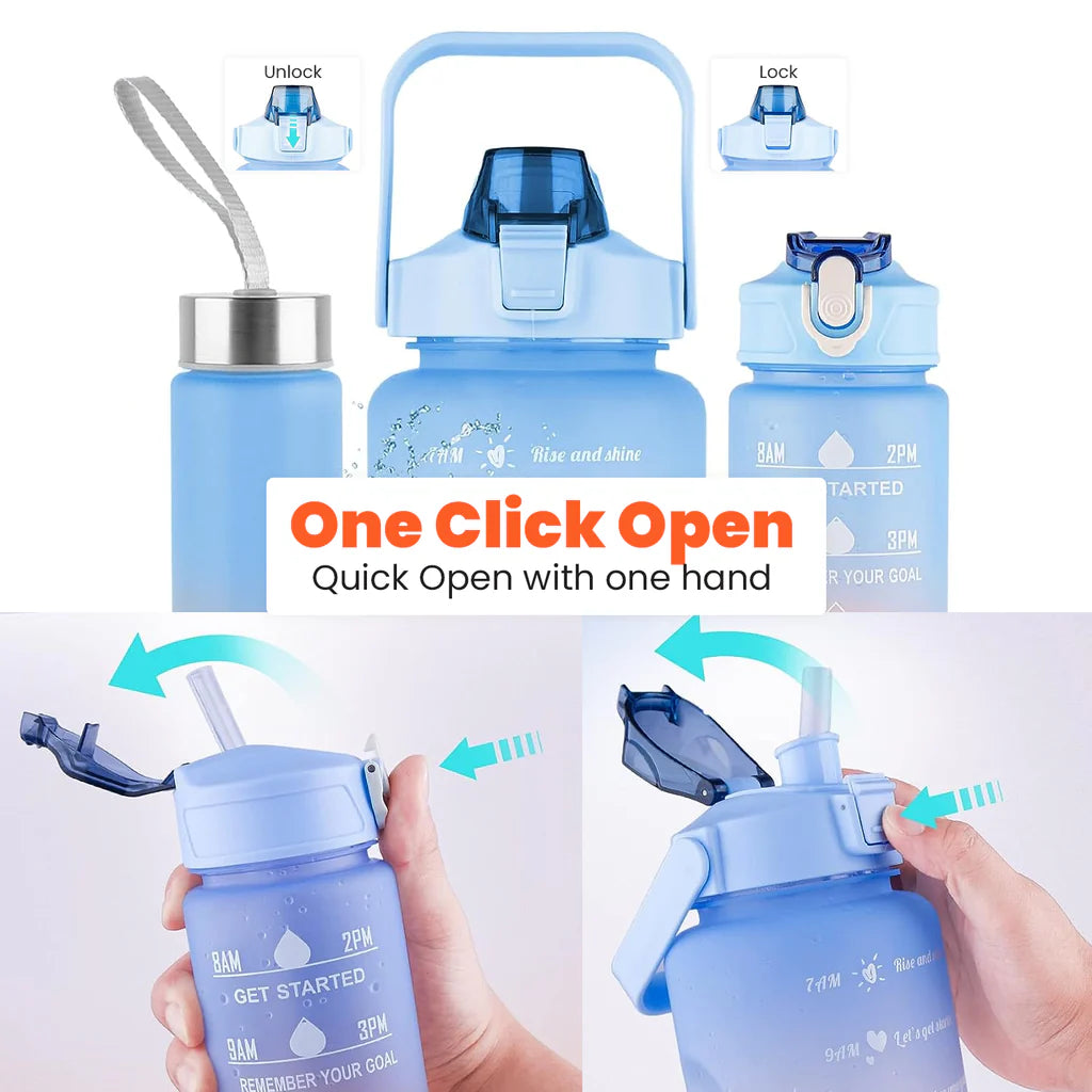 Motivational Water Bottle (Set of 3)