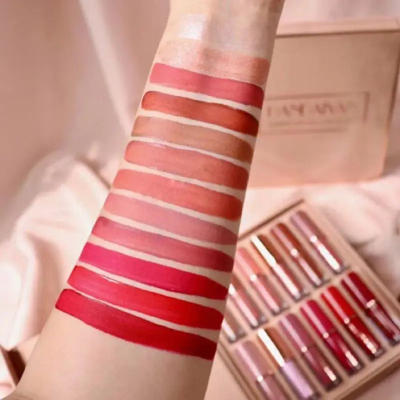 12-Piece Matte Liquid Lipstick & High Shine Lip Gloss Set
