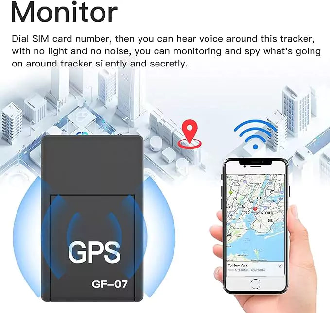 GPS Tracker GF-07 - Portable Real Time GPS Tracking Device
