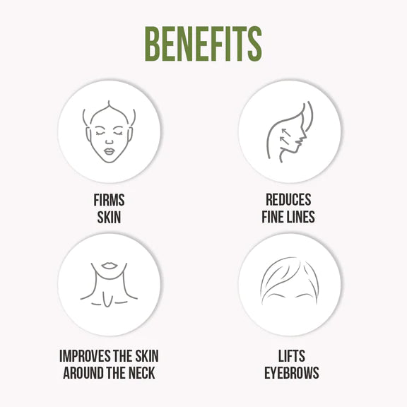 Jade Roller + 24k Gold Serum + Gua Shua : Pack of 3
