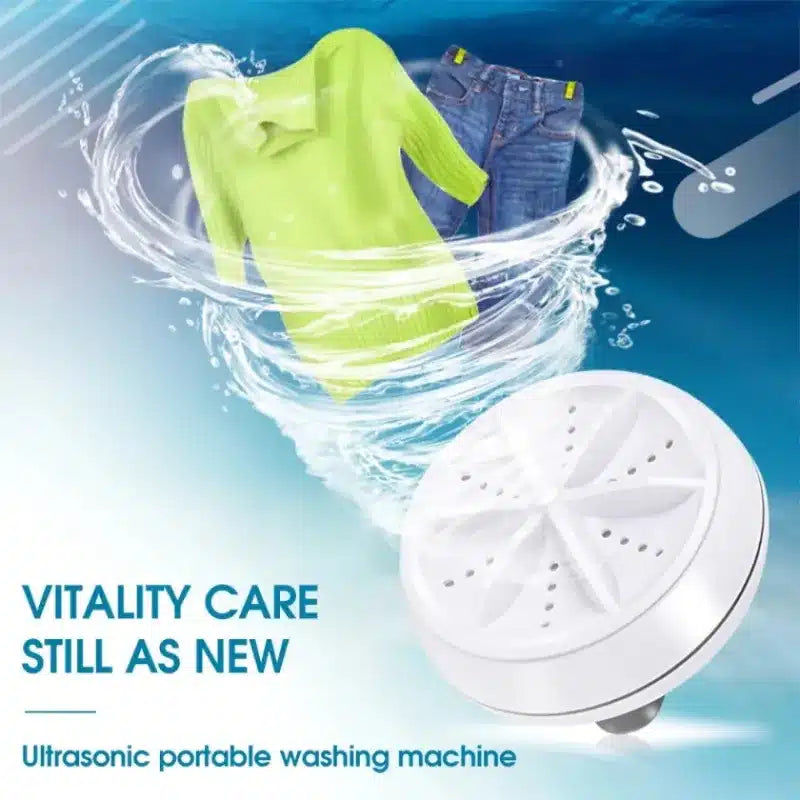 Portable USB Ultrasonic Turbine Laundry Washing Machine