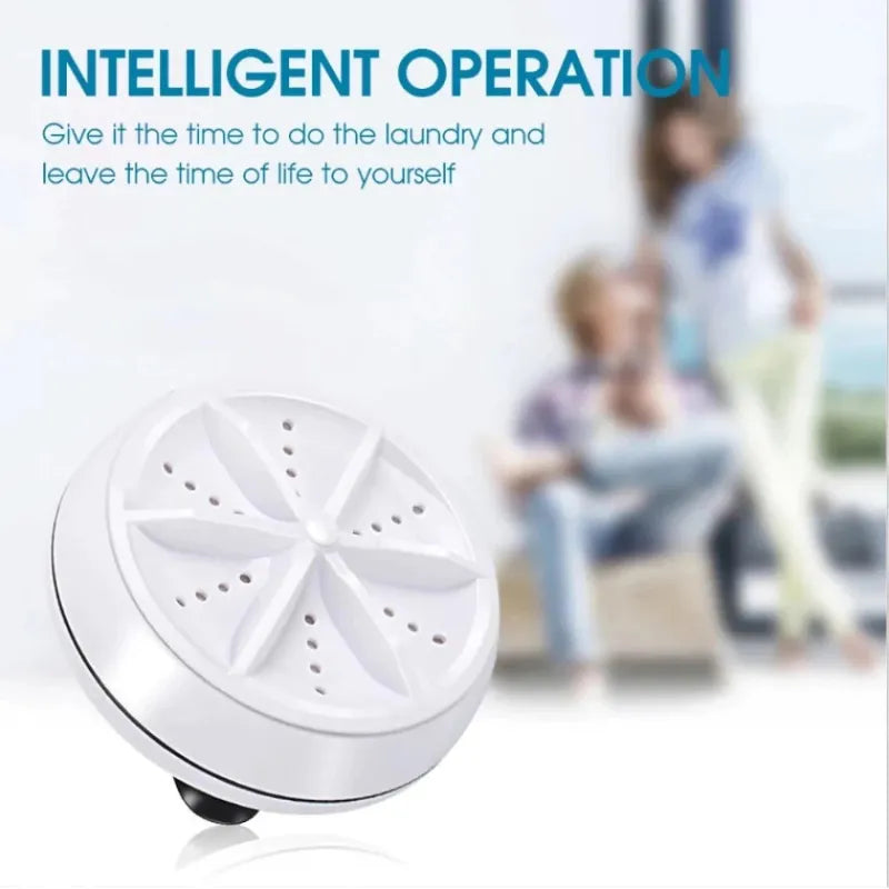 Portable USB Ultrasonic Turbine Laundry Washing Machine