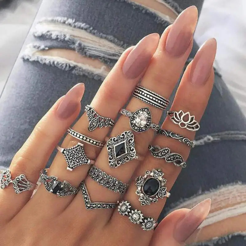 Boho Rings : Pack of 15