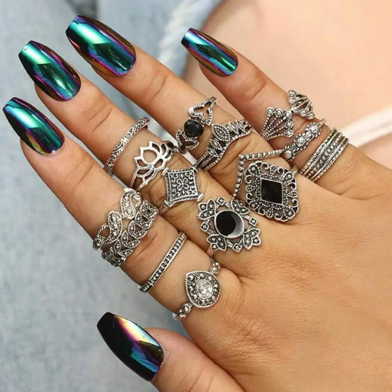 Boho Rings : Pack of 15