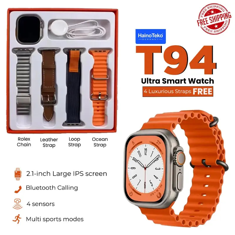 HainoTeko T94 Ultra Max with 4 Straps