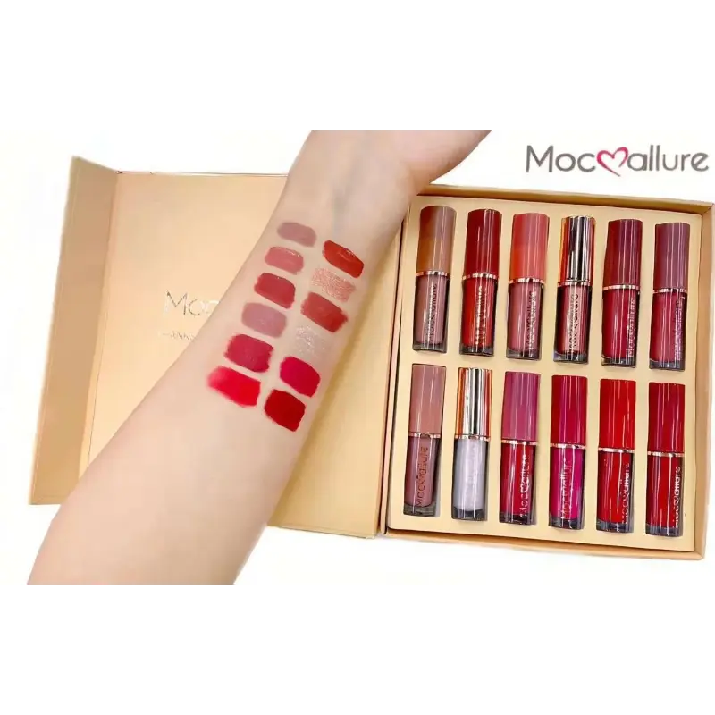 12-Piece Matte Liquid Lipstick & High Shine Lip Gloss Set