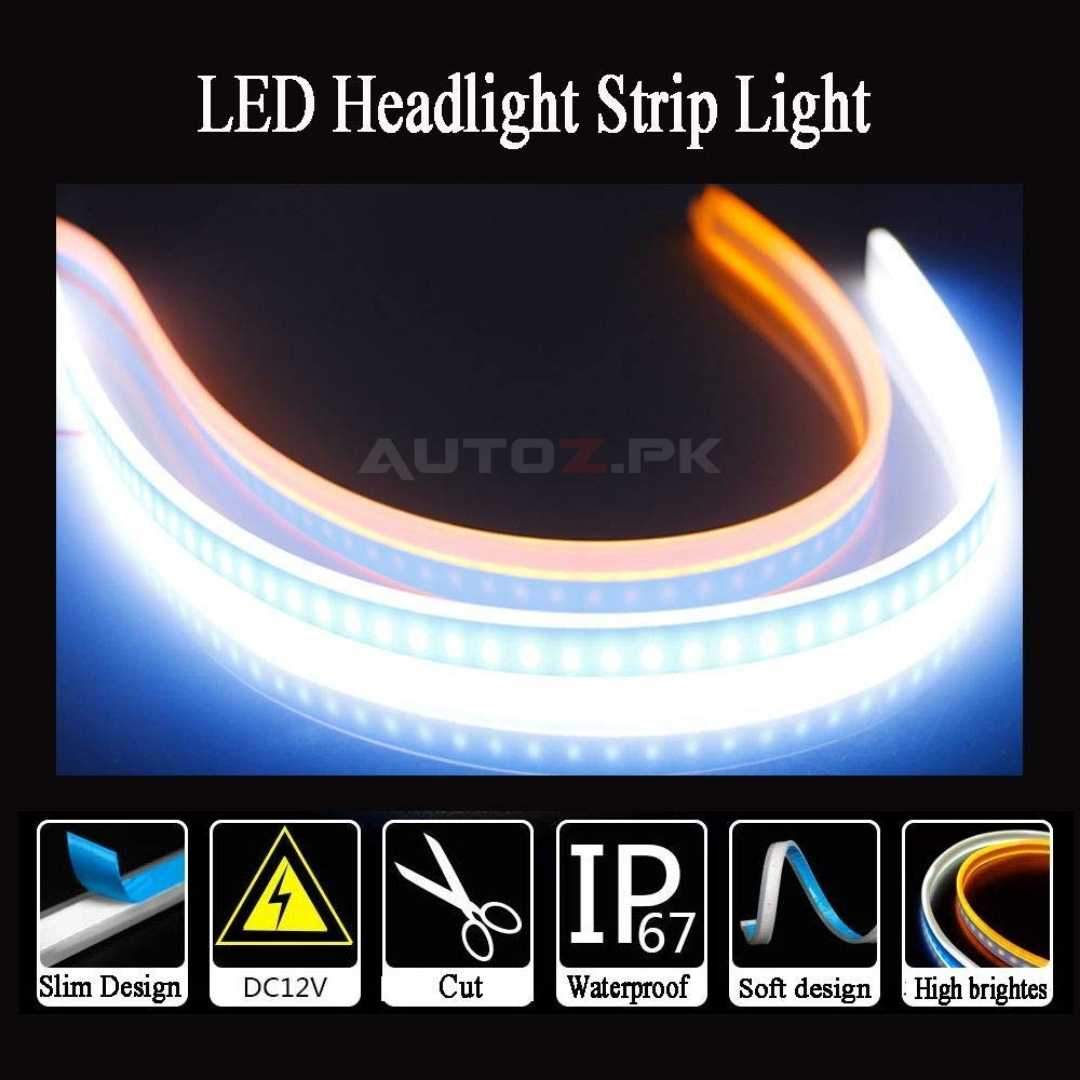 LED CAR DRL Daytime Running Light - Universal - 2PC - with Indicator Signals