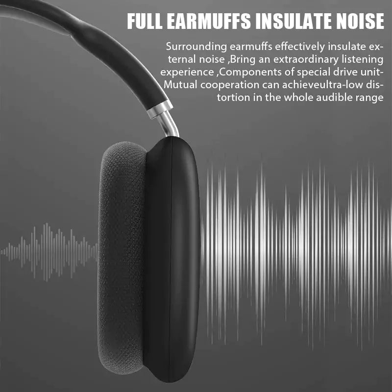 Wireless P9 Earphone - Black