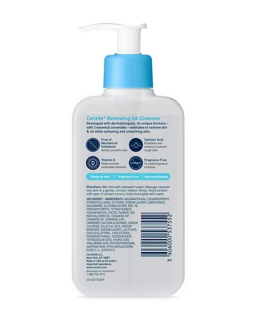 CeraVe Renewing Salicylic Acid (SA) Cleanser - 237ml