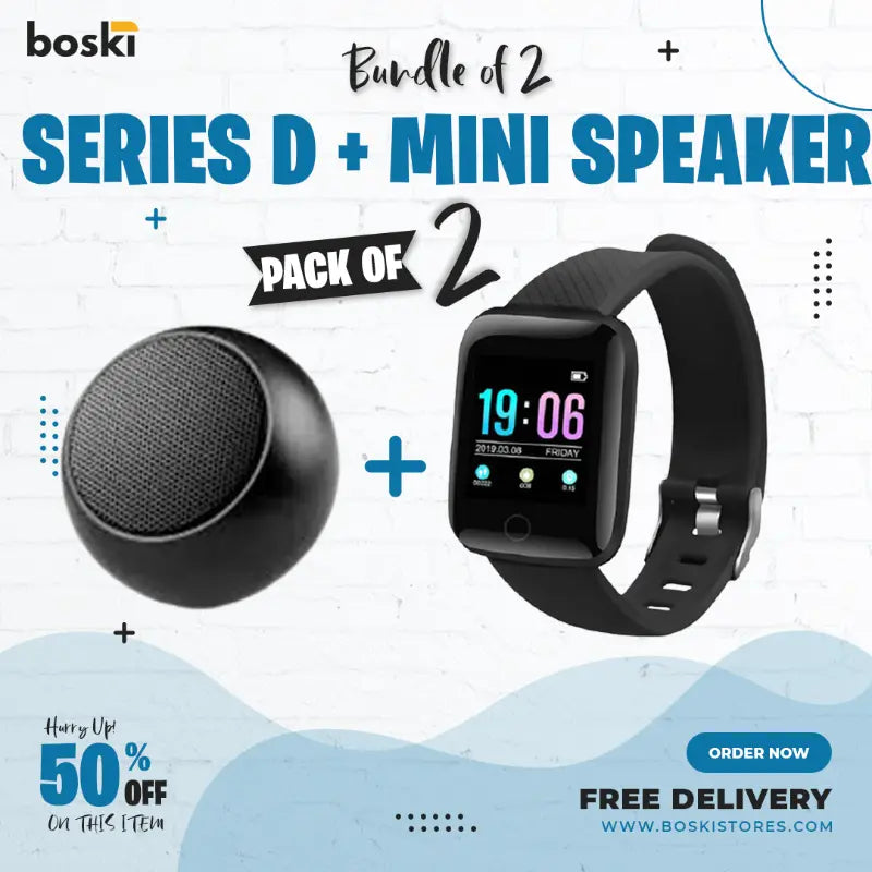 Bundle of 2 : Series D + Mini Speaker